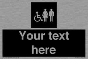 Custom information: black panel disabled female and male